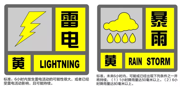 暴雨雷電黃色預(yù)警貫匠機(jī)械提醒各位客戶注意出行安全